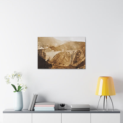 Back View Morris Dam Spillway Canvas Gallery Wraps 30" x 20" 1.25"