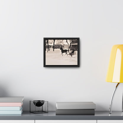 Carriage Ride Gallery Canvas Wraps Horizontal Frame 10″ x 8″ Black Premium Gallery Wraps (1.25″)