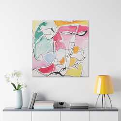 Abstract Face Canvas Gallery Wraps - Kia Day Design
