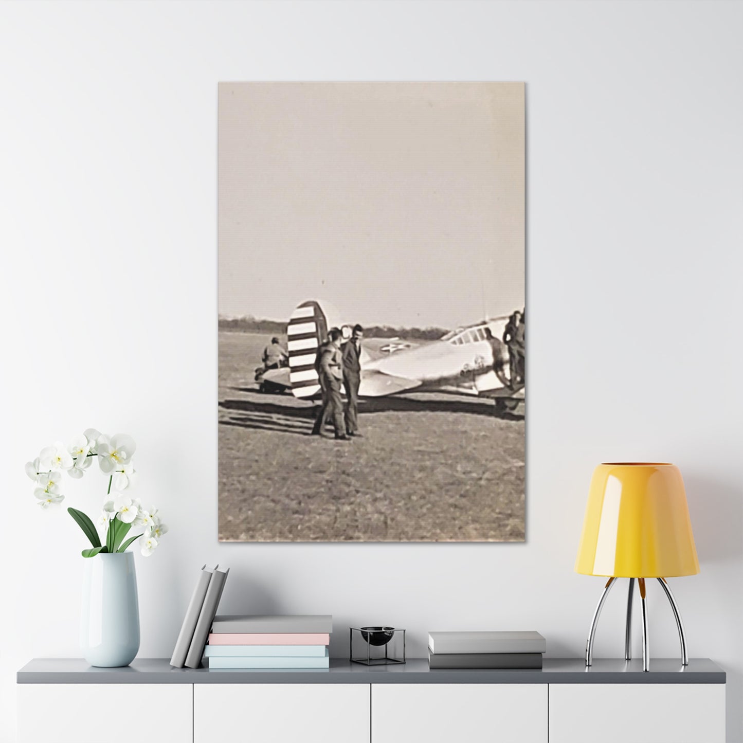 Army Pursuit Plane Ames Airport 1939 Canvas Gallery Wraps