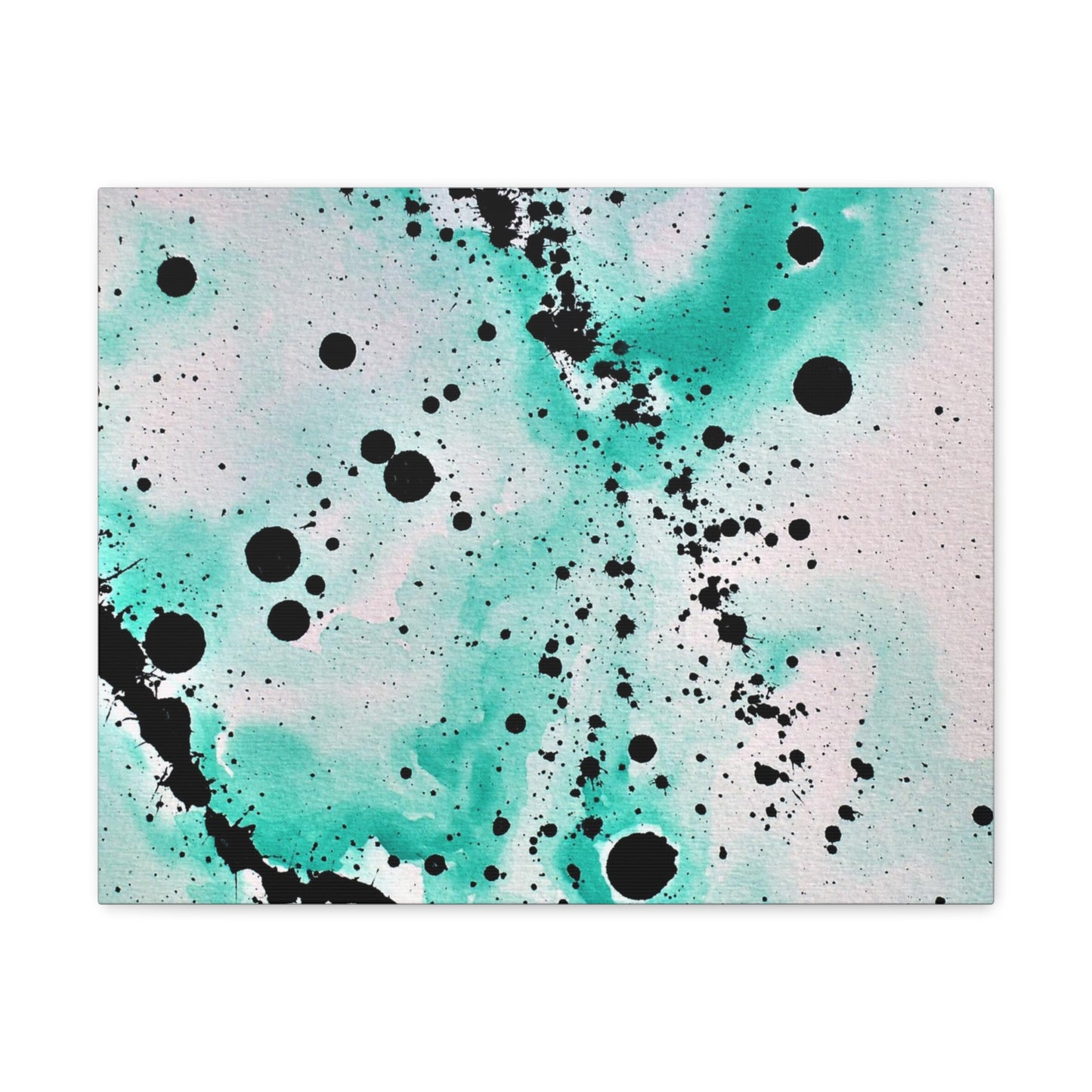 Teal Burst Canvas Gallery Wraps