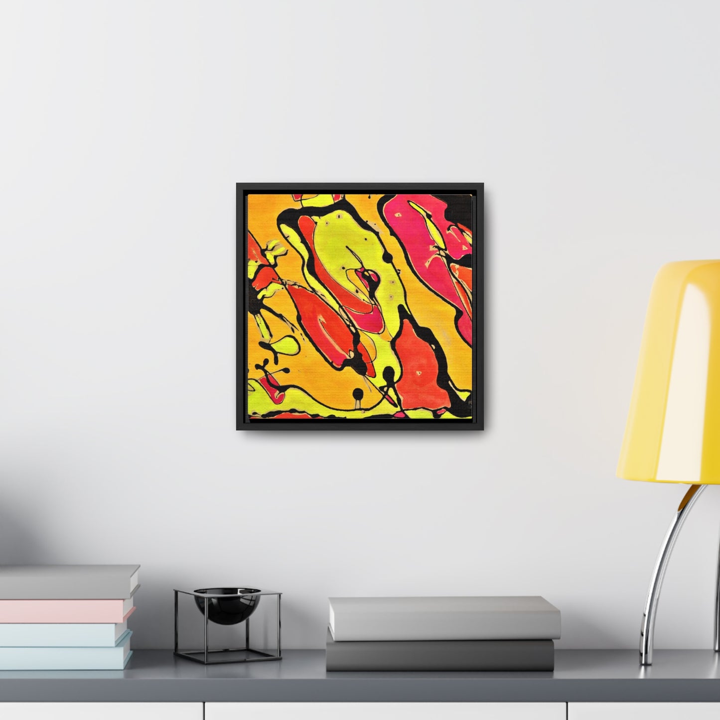 80's Rapture Gallery Canvas Wraps, Square Frame