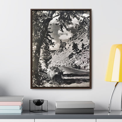 Eagles Nest Rock Yellowstone Gallery Canvas Wraps Vertical Frame 18″ x 24″ 1.25" Walnut