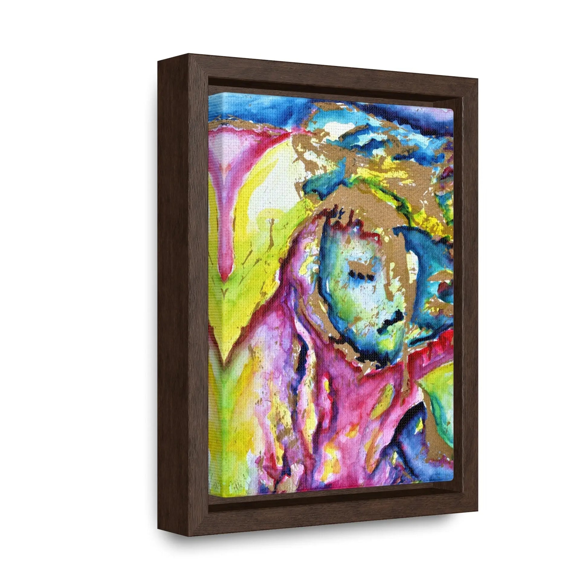 Mothers Face Gallery Canvas Wraps, Vertical Frame