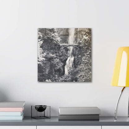 Multnomah Falls Oregon Canvas Gallery Wraps 16″ x 16″ 1.25"