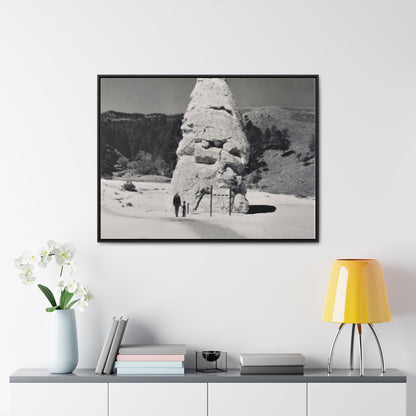 Liberty Cap Yellowstone Gallery Canvas Wraps Horizontal Frame 40″ x 30″ Black 1.25"