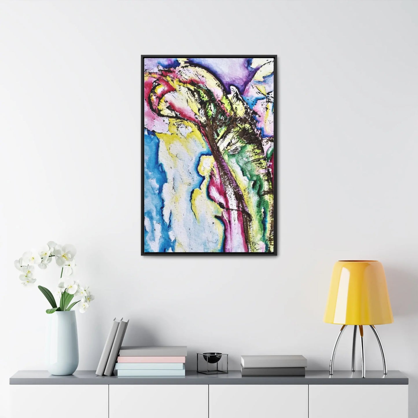 Calla Lilies Gallery Canvas Wraps, Vertical Frame