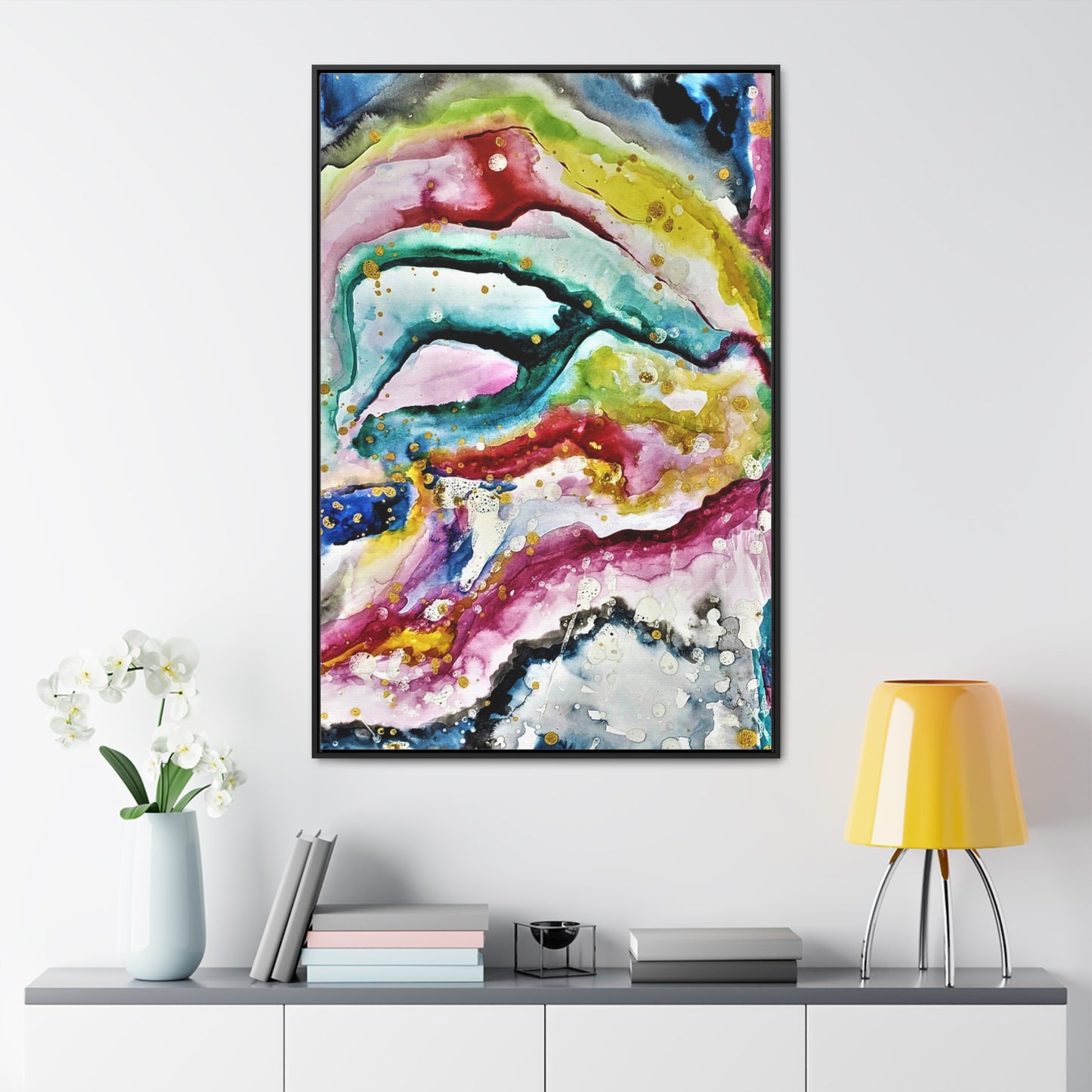 Cosmic Face Gallery Canvas Wraps, Vertical Frame