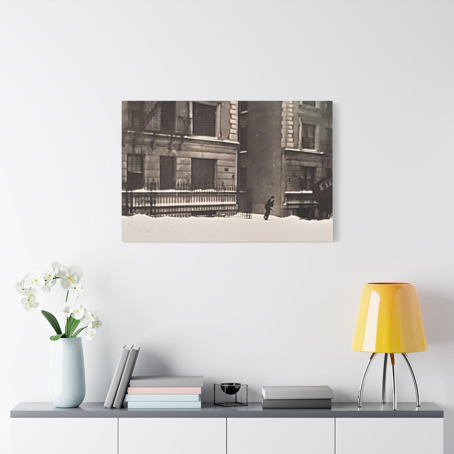 430 W. 119th St. New York Satin Canvas, Stretched