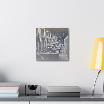 Boulder Dam Powerhouse Canvas Gallery Wraps 12″ x 12″ 1.25"