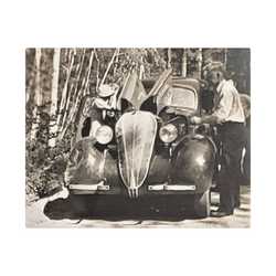 After The Black Hills 1939 Satin Canvas Stretched