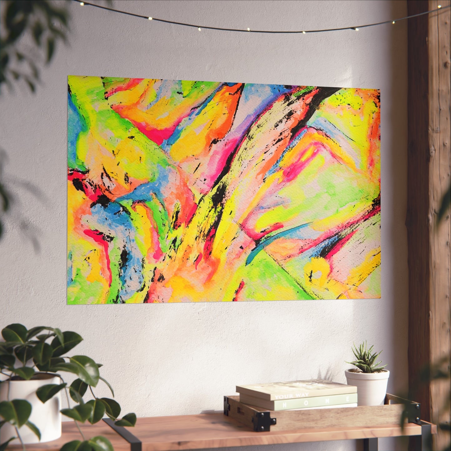 Neon Fire Fine Art Posters