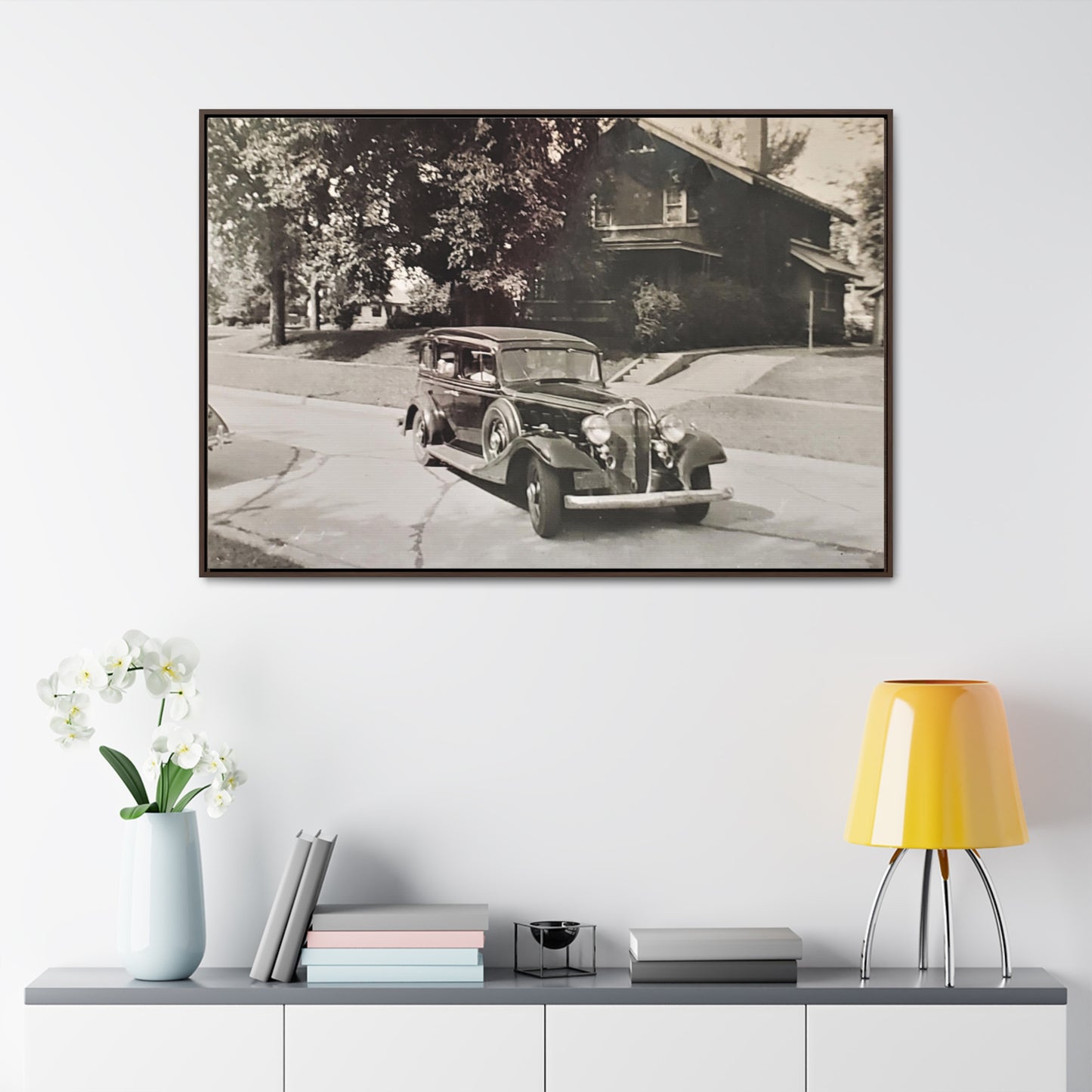 Classic Car Gallery Canvas Wraps, Horizontal Frame