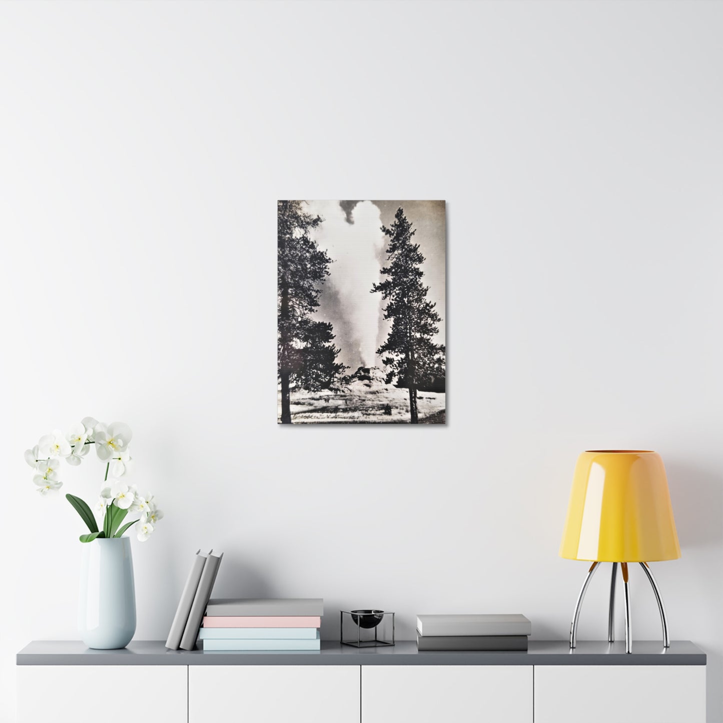 Castle Geyser Yellowstone Stretched Canvas