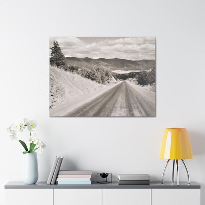 Western Road Canvas Gallery Wraps 40″ x 30″ 1.25"