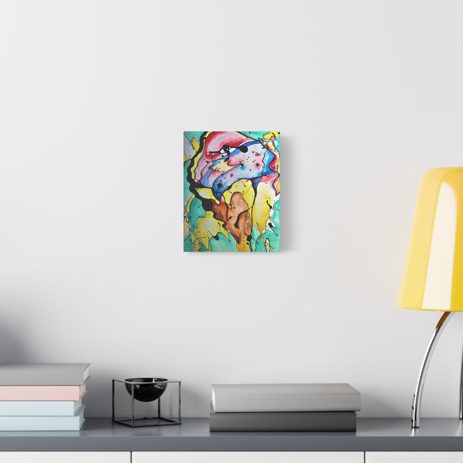 3rd Eye Sundae Satin Canvas Stretched - Kia Day Design