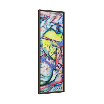 Alien Abstract Colorful Framed Canvas Art - Kia Day Design
