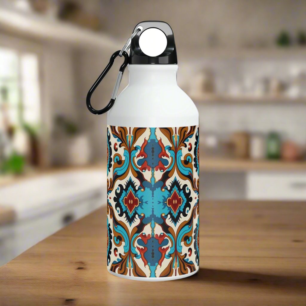 Blue Cream Abstract Oregon Sport Bottle