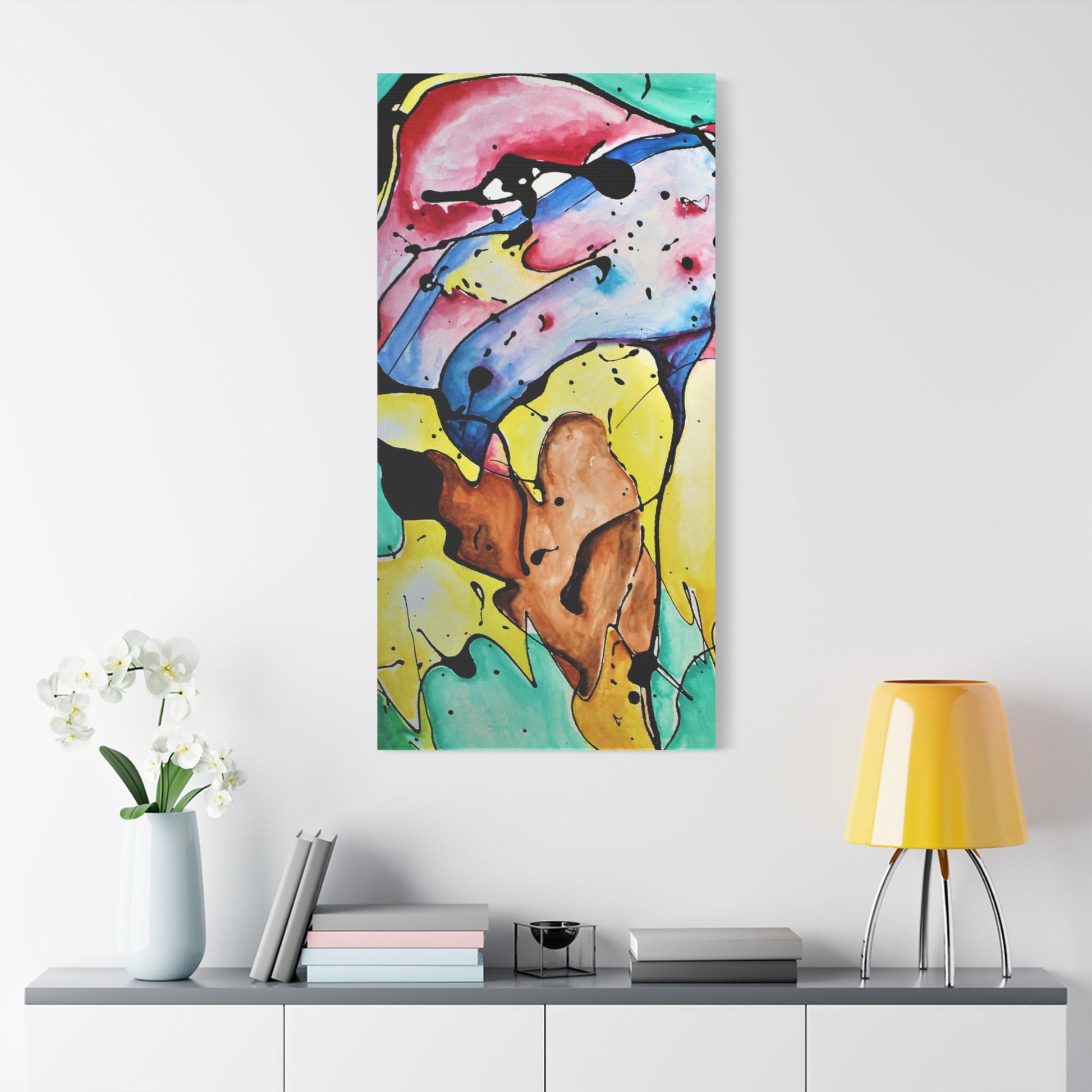 3rd Eye Sundae Satin Canvas Stretched - Kia Day Design