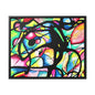 Peacock Gallery Canvas Wraps, Horizontal Frame 20″ x 16″ Black Premium Gallery Wraps (1.25″)