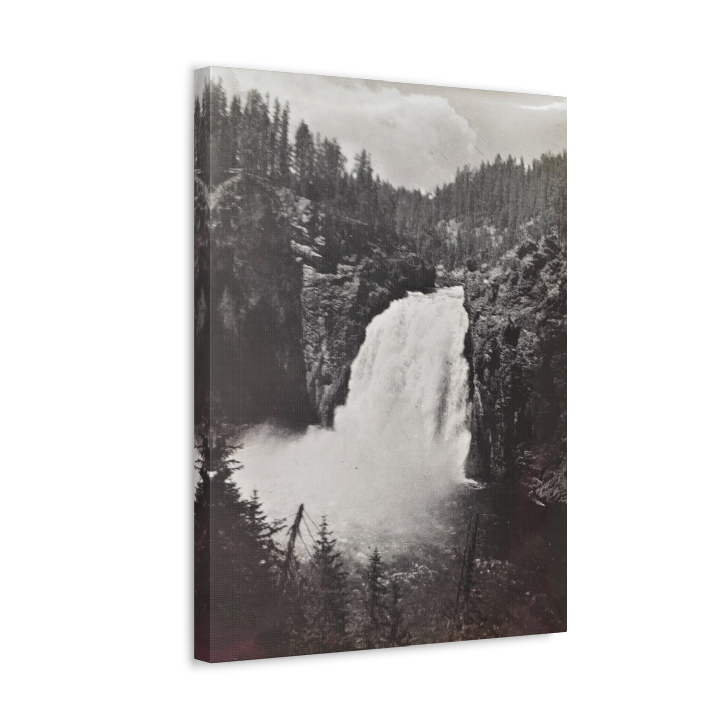 Upper Falls Yellowstone Stretched Canvas