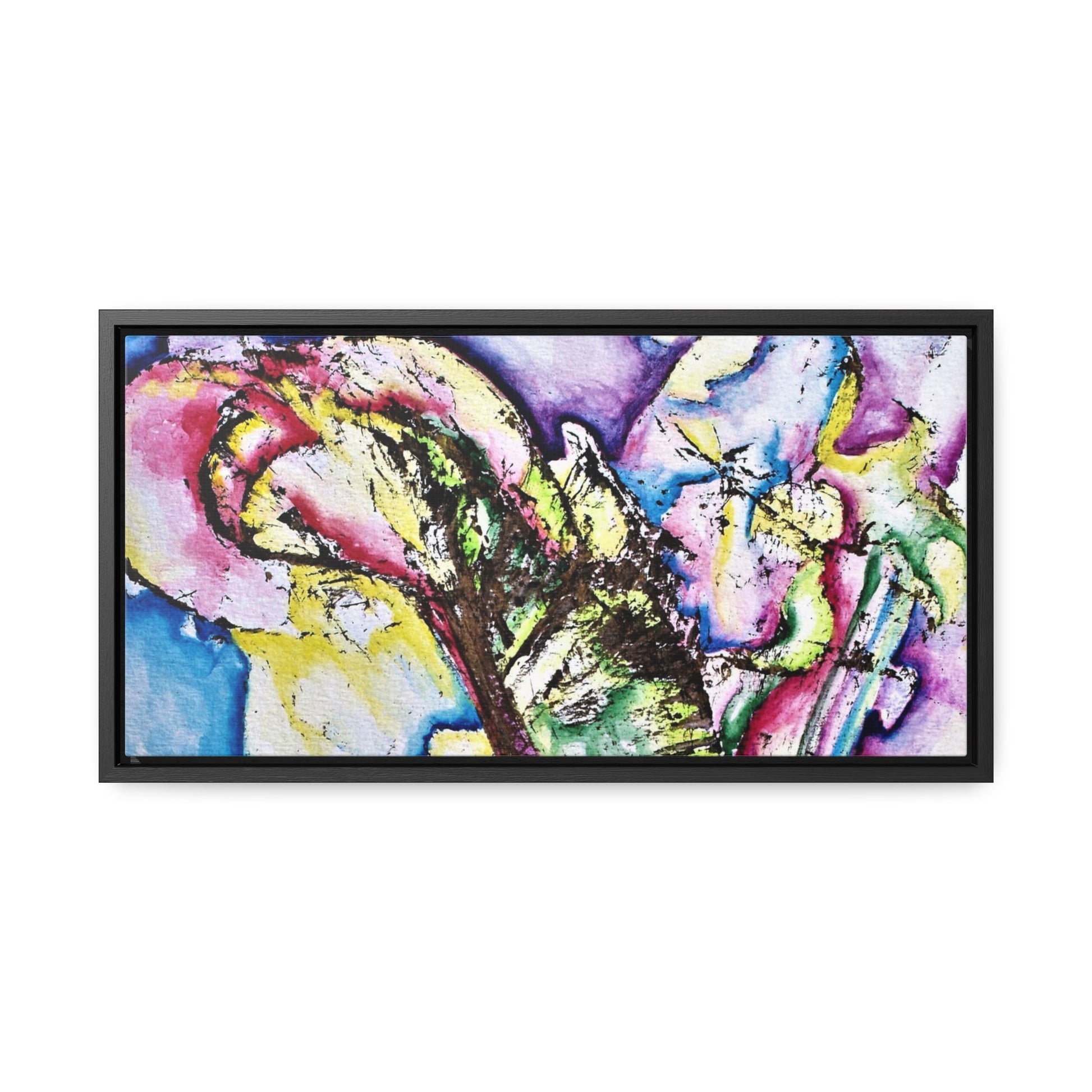 Calla Lilies Gallery Canvas Wraps Horizontal Frame - 20″ x 10″ Premium Gallery Wraps (1.25″) - Canvas