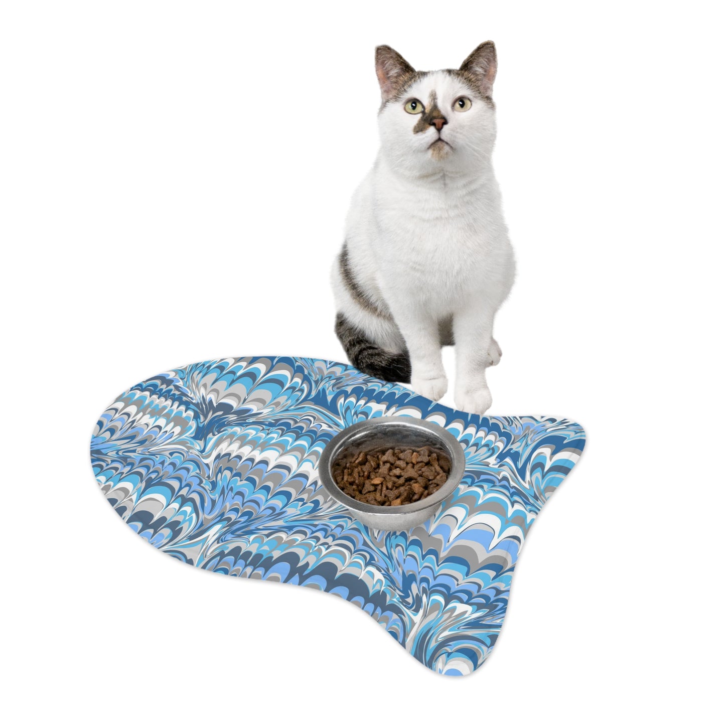 Blue Marble Pet Feeding Mats