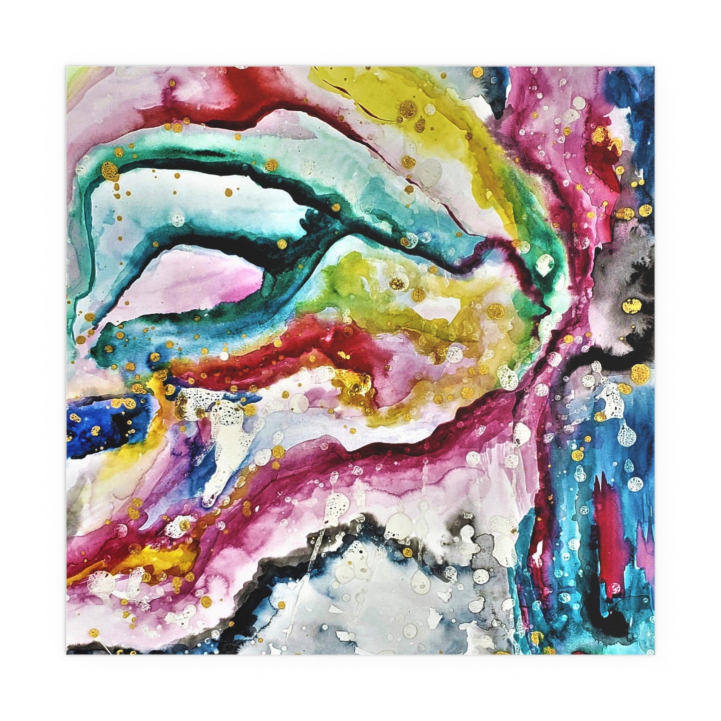 Cosmic Face Silk Posters