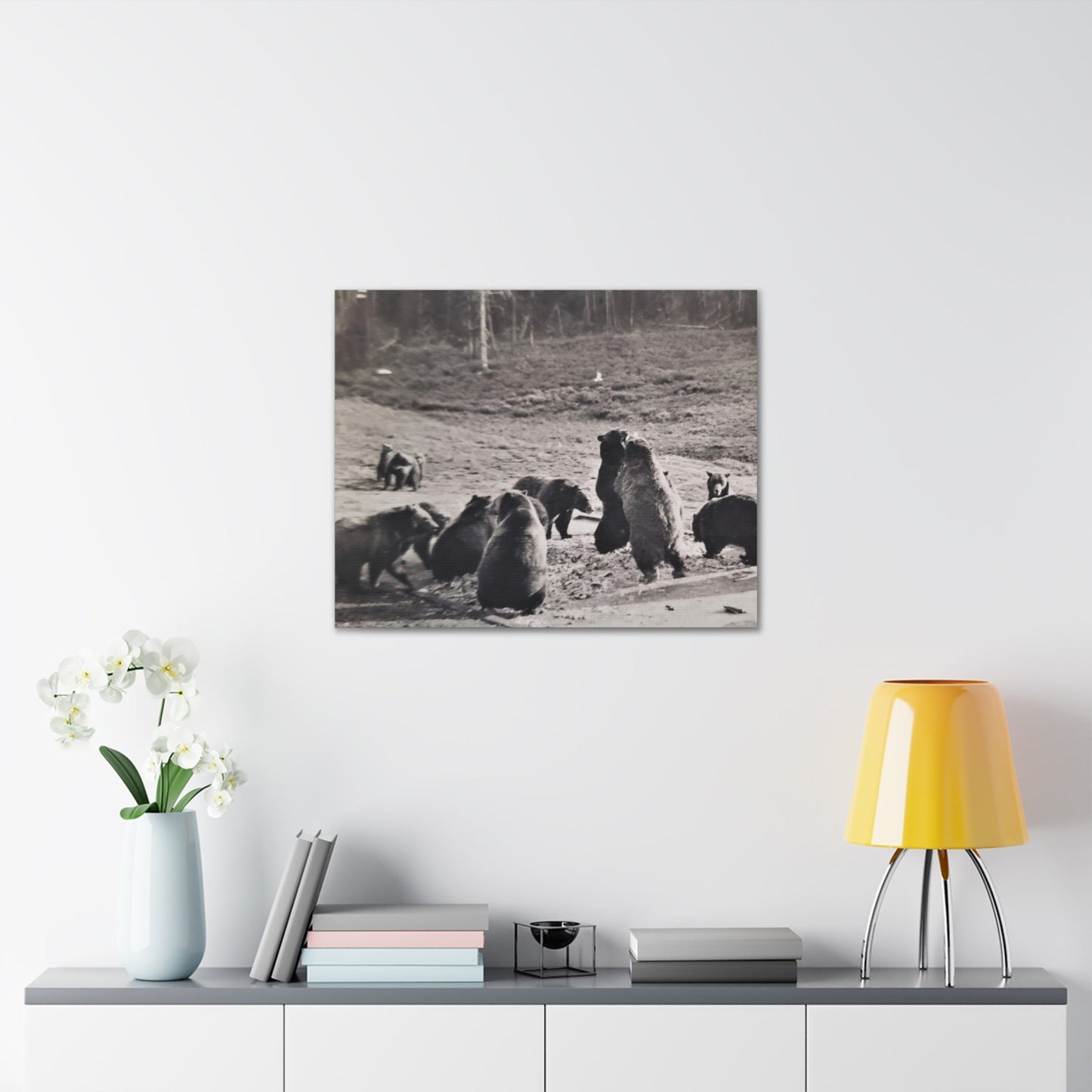 Yellowstone Grizzly Bears Canvas Gallery Wraps 30″ x 24″ 1.25"