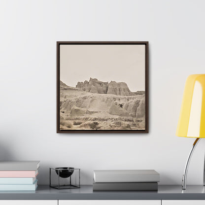 West Gallery Canvas Wraps Square Frame 16″ x 16″ Premium Gallery Wraps (1.25″) Walnut