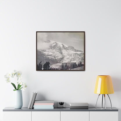 Mount Rainier Gallery Canvas Wraps Horizontal Frame 30″ x 24″ Walnut Premium Gallery Wraps (1.25″)