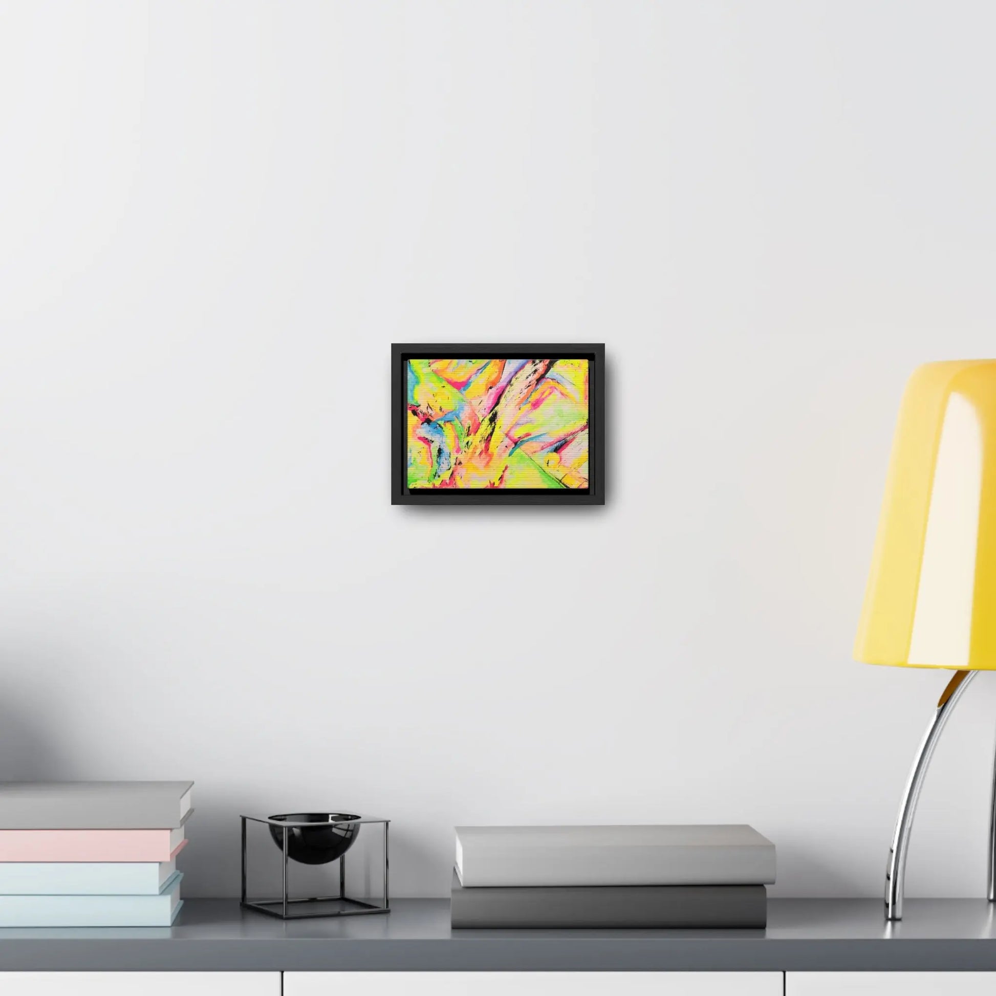 Neon Fire Gallery Canvas Wraps, Horizontal Frame