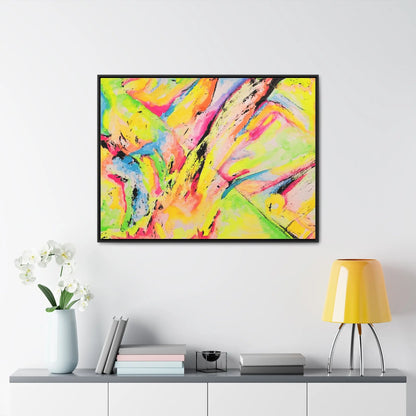 Neon Fire Gallery Canvas Wraps, Horizontal Frame