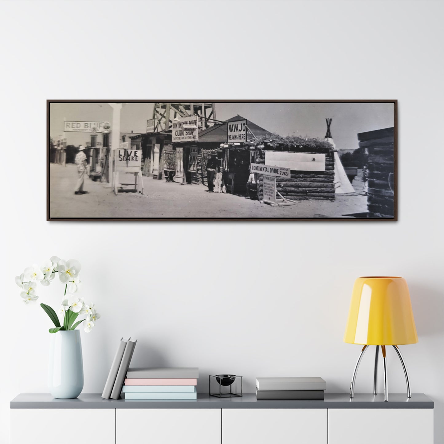 Texaco Station Continental Divide Gallery Canvas Wraps, Horizontal Frame