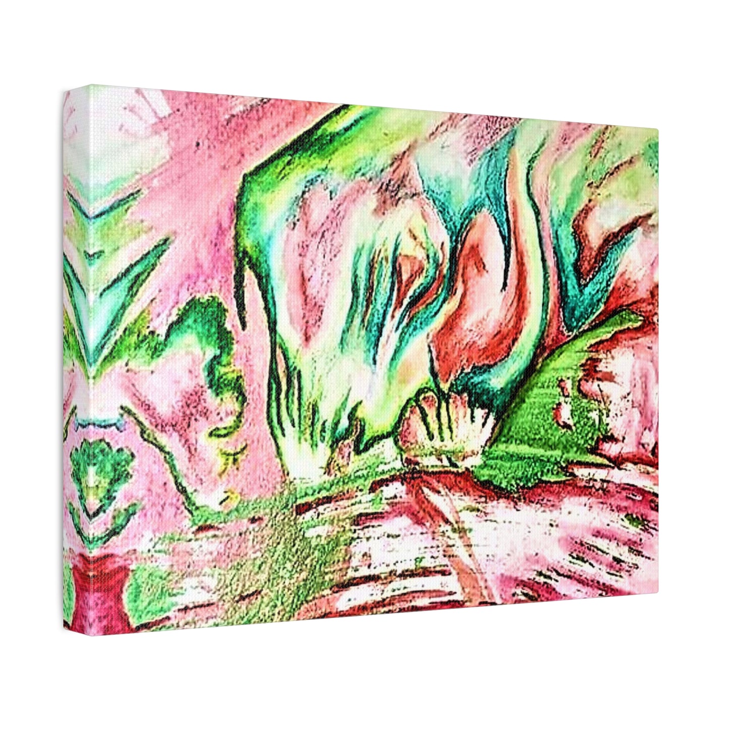 Pink Forest Stretched Canvas