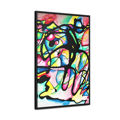 Peacock Gallery Canvas Wraps, Vertical Frame