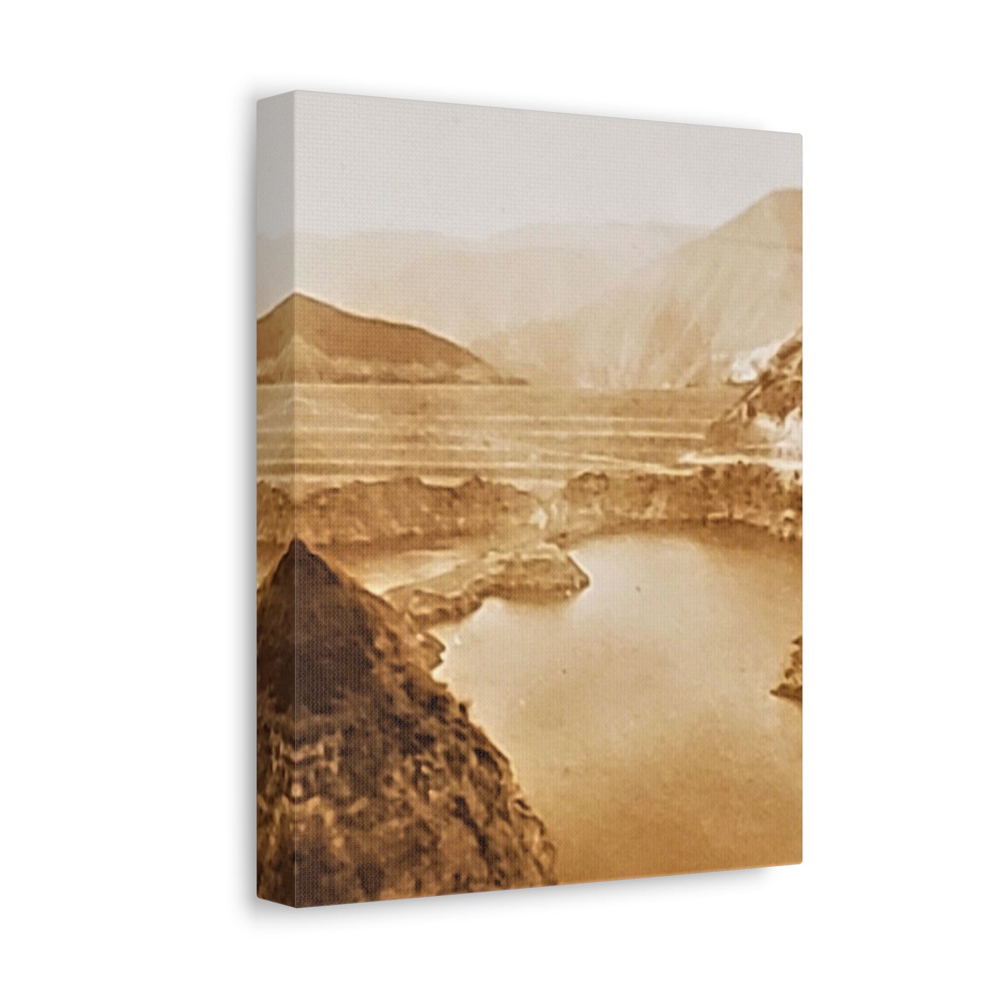 San Gabriel Dirt Fill Dam #1 Stretched Canvas