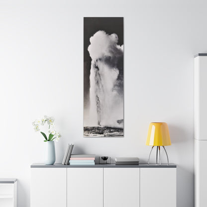 Old Faithful Geyser Yellowstone Canvas Gallery Wraps 20″ x 60″ 1.25"