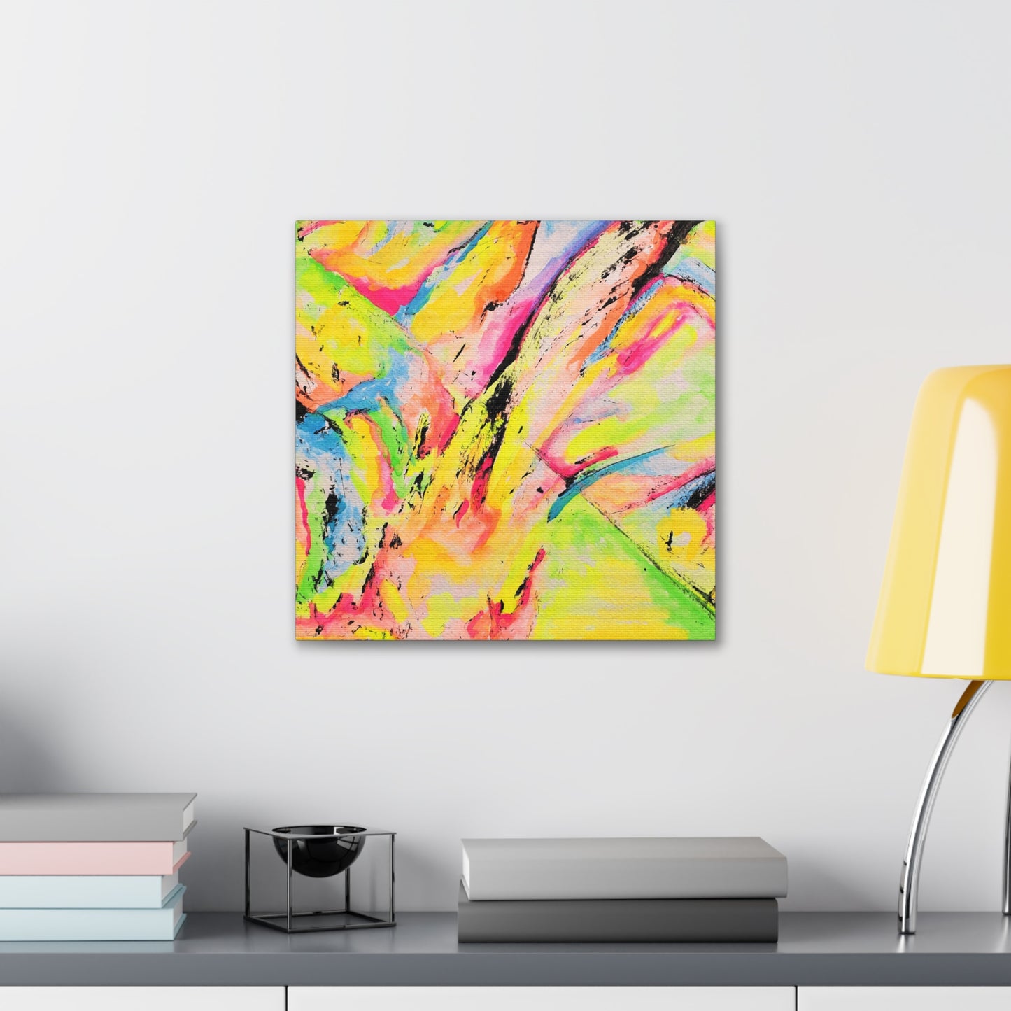 Neon Fire Canvas Gallery Wraps