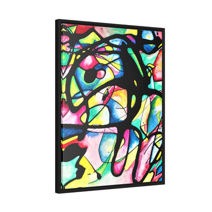 Peacock Gallery Canvas Wraps, Vertical Frame