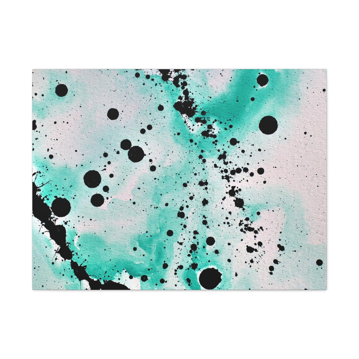 Teal Burst Canvas Gallery Wraps