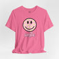Smile Floral Womens T-Shirt - Positive Vibes Tee- Cloud 16 Clothing Co.- {{Product type}}