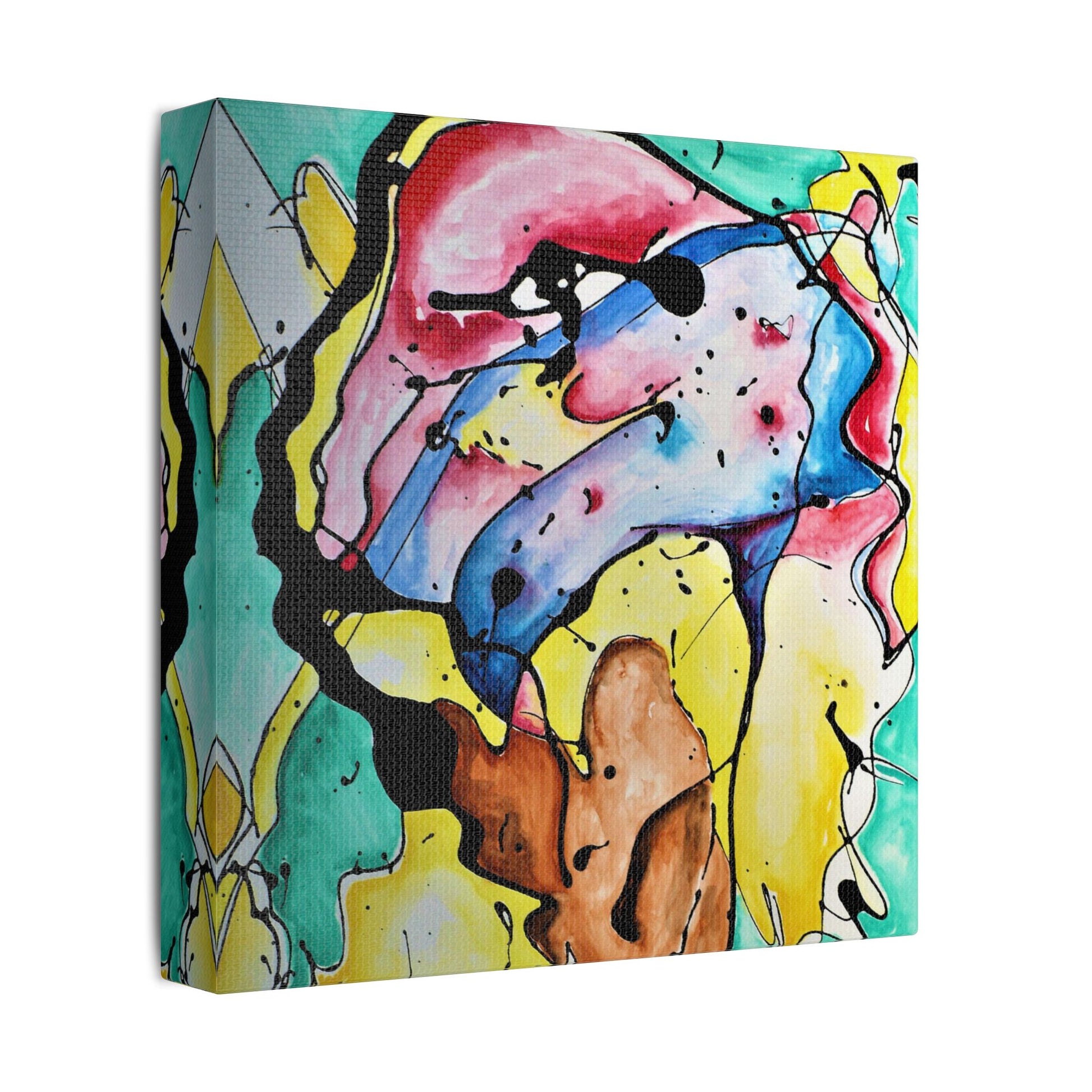 3rd Eye Sundae Satin Canvas Stretched - Kia Day Design
