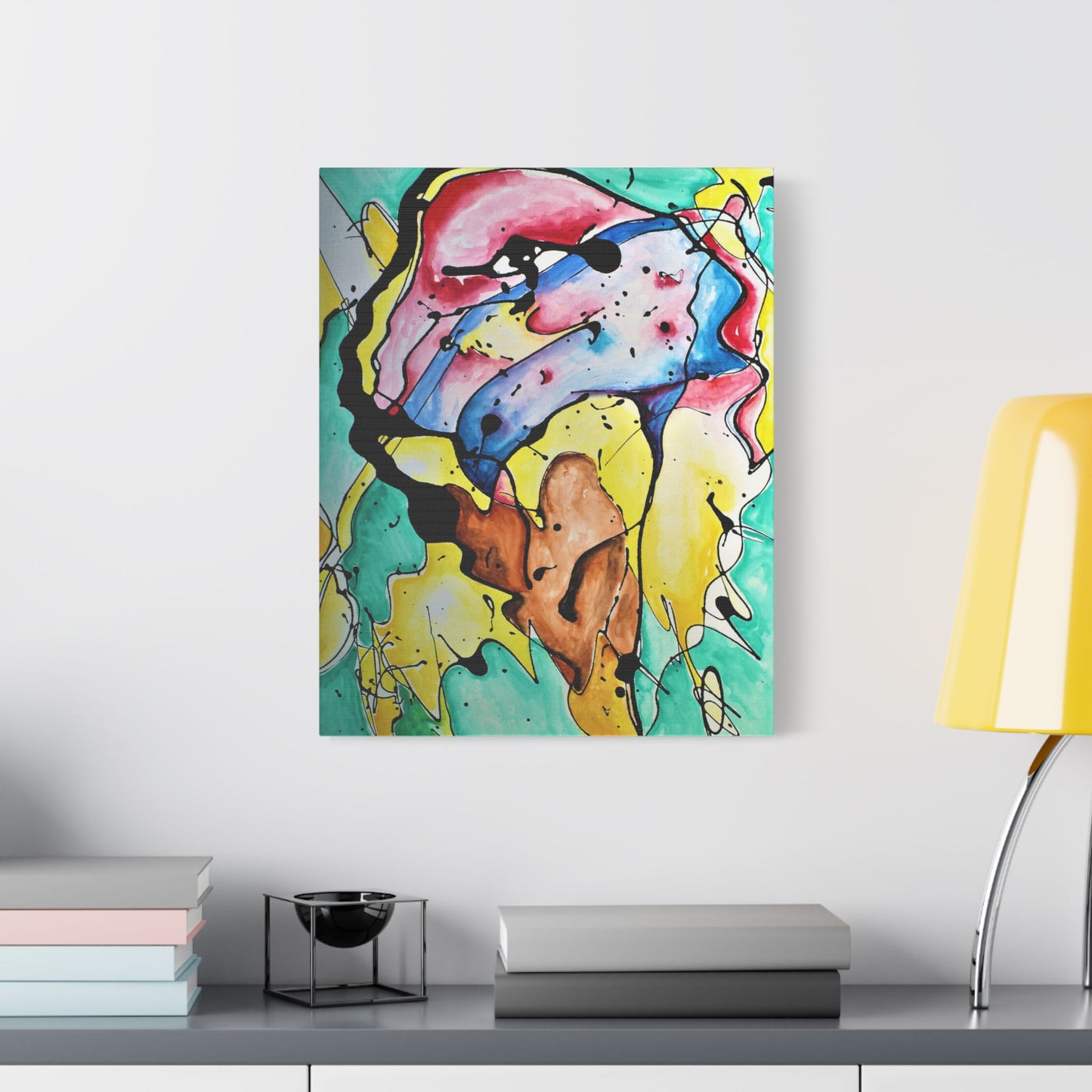 3rd Eye Sundae Satin Canvas Stretched - Kia Day Design