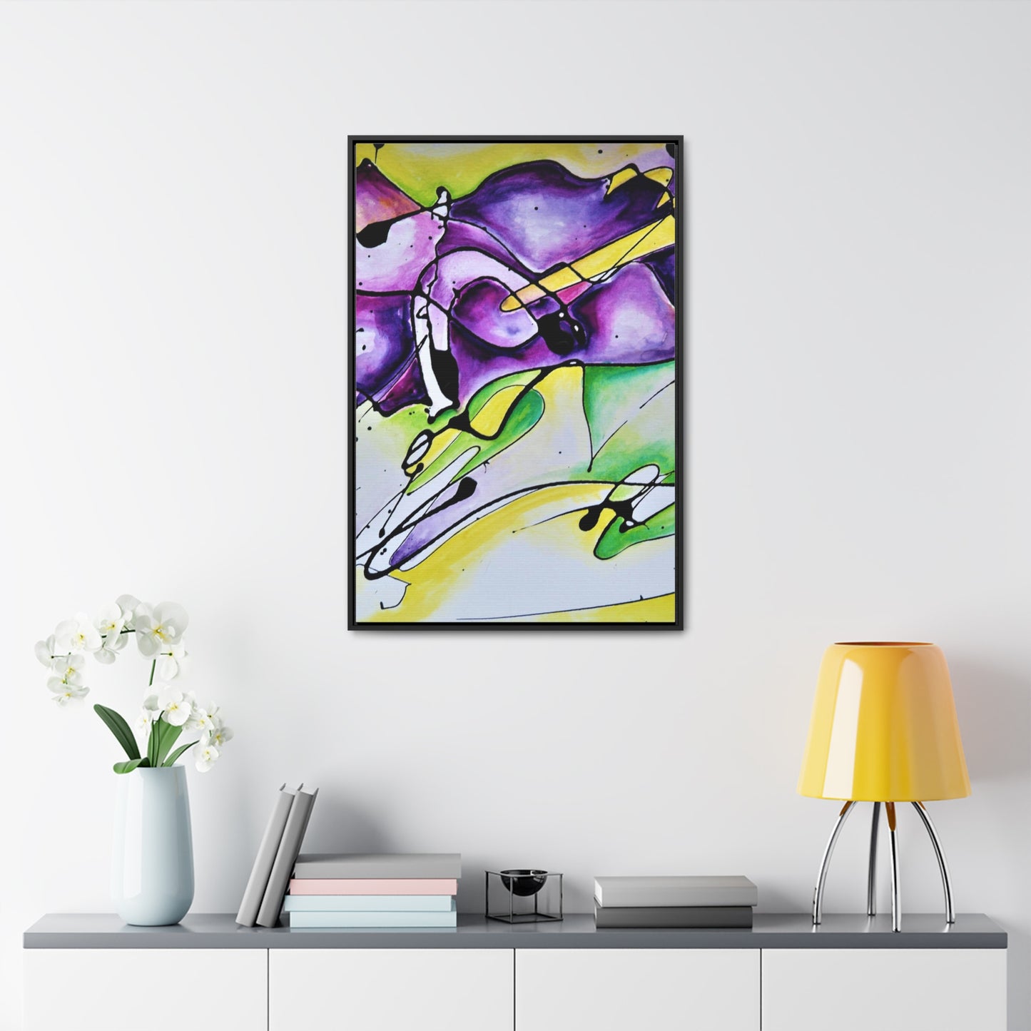 Purple Mountains Gallery Canvas Wraps, Vertical Frame