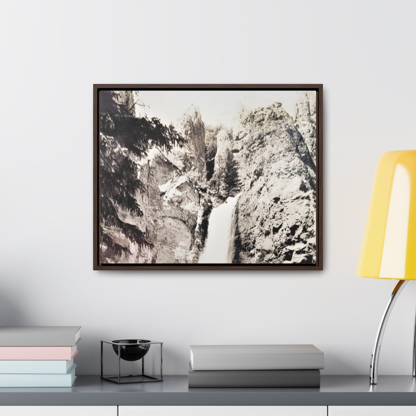 Tower Falls Yellowstone Gallery Canvas Wraps, Horizontal Frame