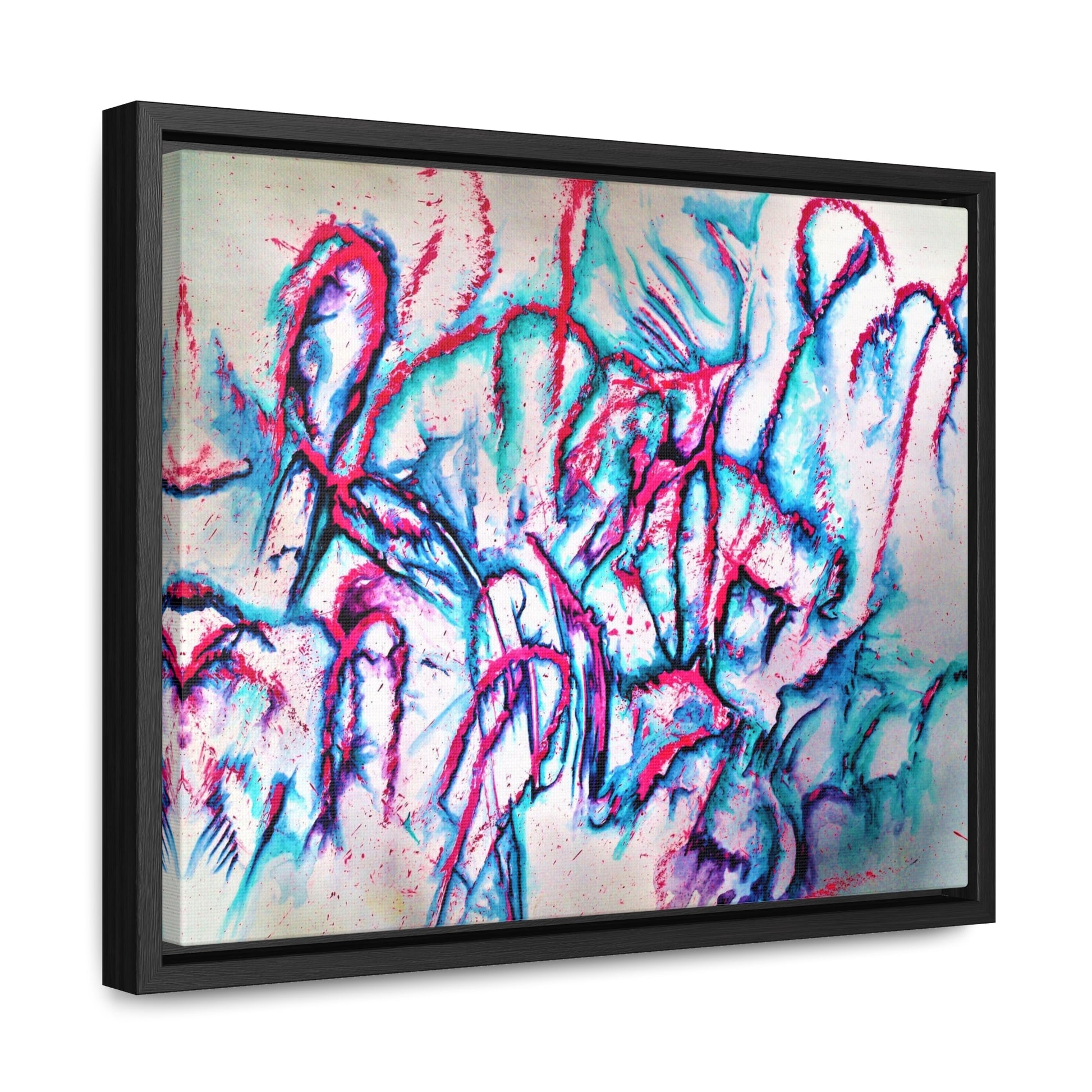 Pink Jellyfish Gallery Canvas Wraps, Horizontal Frame