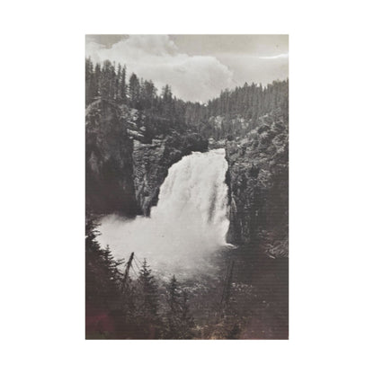 Upper Falls Yellowstone Satin Canvas Stretched 24″ x 36″ (Vertical) 1.5"