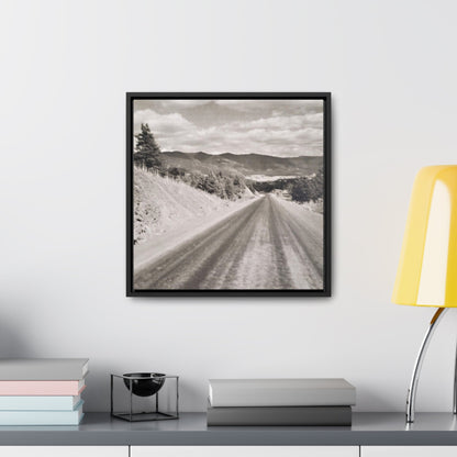 Western Road Gallery Canvas Wraps Square Frame 16″ x 16″ 1.25" Black