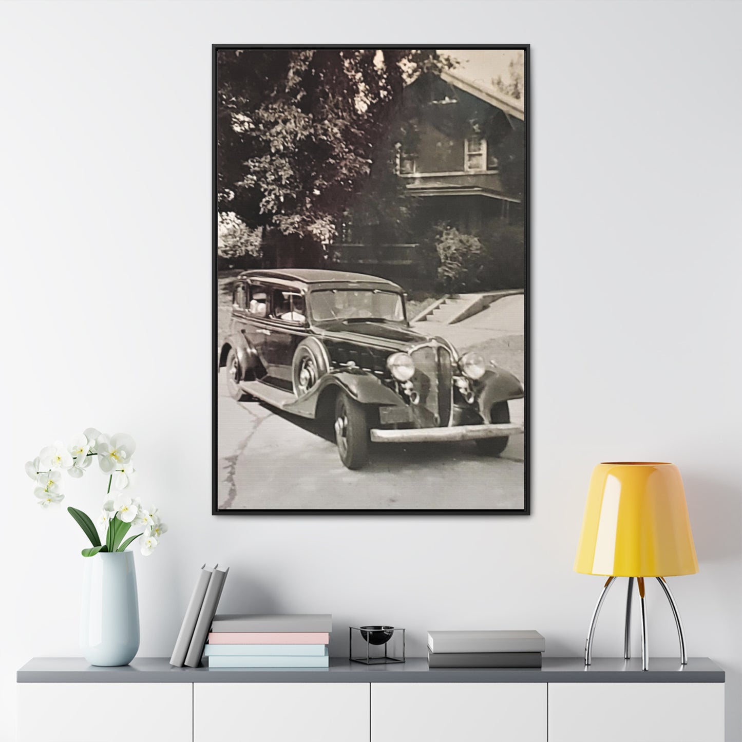 Classic Car Gallery Canvas Wraps, Vertical Frame